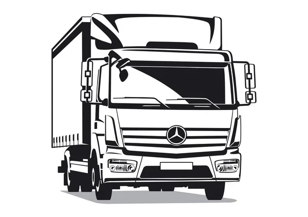 Mercedes Atego transport illustration — Φωτογραφία Αρχείου