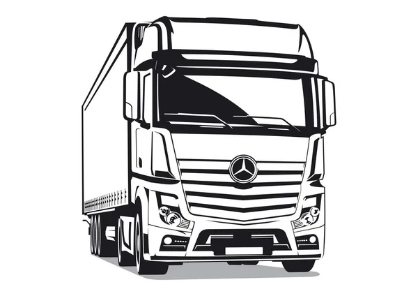 Mercedes Actros illustration — Stock Fotó