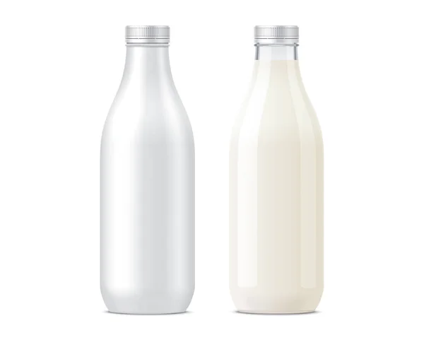 乳飲料のボトル モックアップ — ストック写真