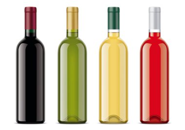 Örnekler projeleriniz için şarap şişe