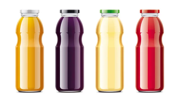 Botellas Para Jugo Ilustración Detallada — Foto de Stock