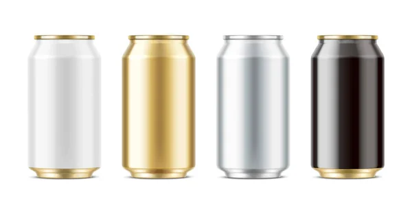 Aluminum Cans Drinks Medium Size — Stock Photo, Image