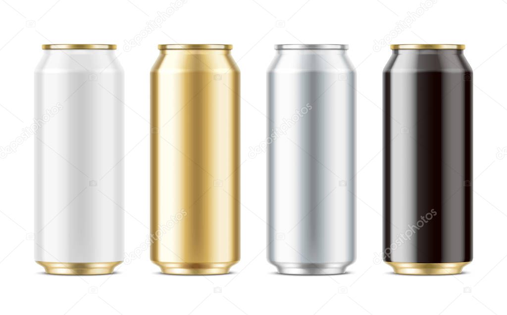 Aluminum cans for drinks. Big size