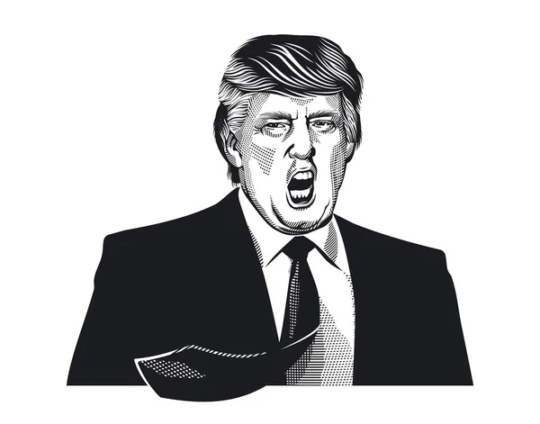 Donald Trump Retrato Ilustración — Foto de Stock