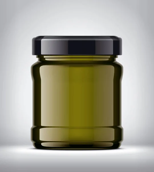 Скляний Jar Mockup Тлі — стокове фото