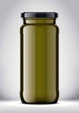 Arkaplanda Cam Kavanoz Model. 