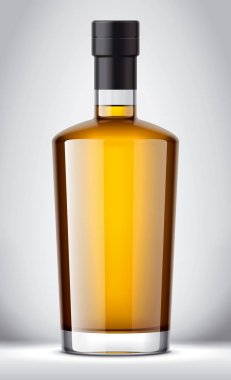 Cam şişe maketi. Folyo versiyonu