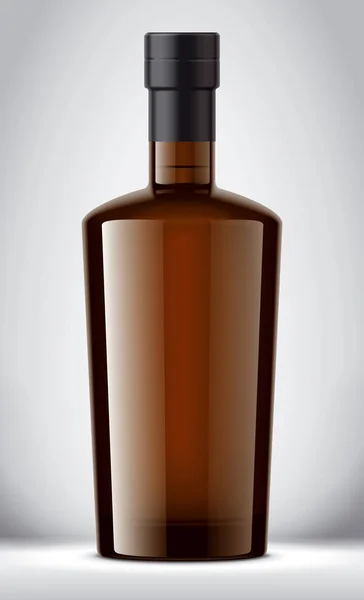 Glass Bottle Mockup Foil Version — Stock Photo, Image