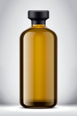 Arka planda cam şişe modeli. Foil ile Sürüm