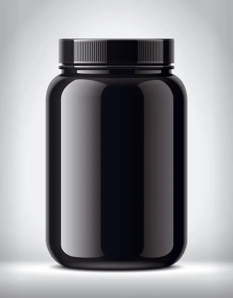 Plastic Jar Background Glossy Surface Version — Stock Photo, Image
