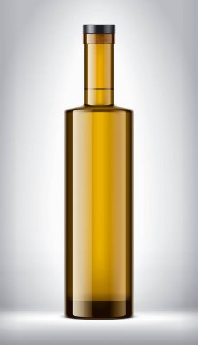 Arkaplanda Cam Şişe. 