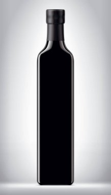 Arka planda cam şişe. Folyo sürümü