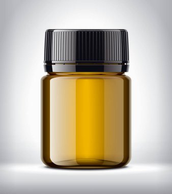 Arka plandaki haplar için şişe. 