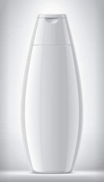 Garrafa Plástico Fundo Versão Superfície Brilhante — Fotografia de Stock