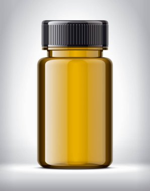 Arka plandaki haplar için şişe. 