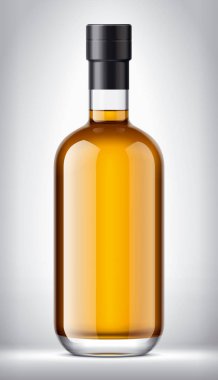 Arka planda cam şişe. Folyo sürümü. 