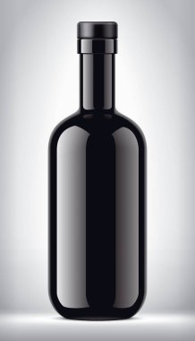 Arka planda cam şişe. Tıpa sürümü. 