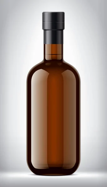 Glasflasche Auf Hintergrund Vorhanden Folienversion — Stockfoto