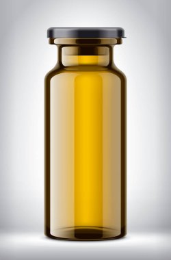 Şişe arka planda. Ayrıntılı resimleme. 