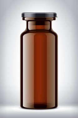 Şişe arka planda. Ayrıntılı resimleme. 