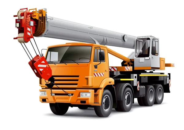 Crane Truck Detailed Illustration — Stock Photo, Image