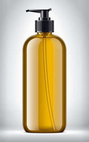 Flasche Auf Dem Hintergrund Hochglanzversion Der Oberfläche — Stockfoto