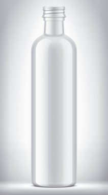 Arkaplanda Cam Şişe. 