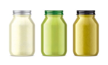 Soslu Cam Kavanoz, Hardal, Wasabi, Yabanturpu. 