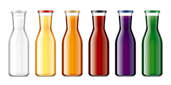 Set Glass Bottles Drinks — Stock Photo, Image