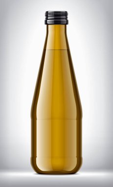 Arkaplanda Cam Şişe. 