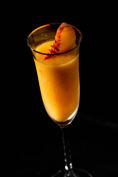 Frozen Peach Bellini Mocktail — Stockfoto