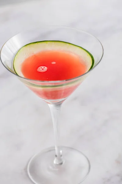 Watermeloen Martini Cocktail Mocktail Alcohol Vrij — Stockfoto