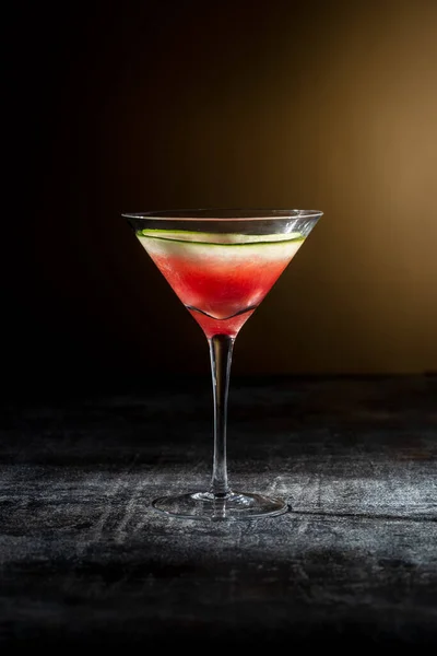Melounový Martini Koktejl Nebo Mocktail Alkohol Zdarma — Stock fotografie