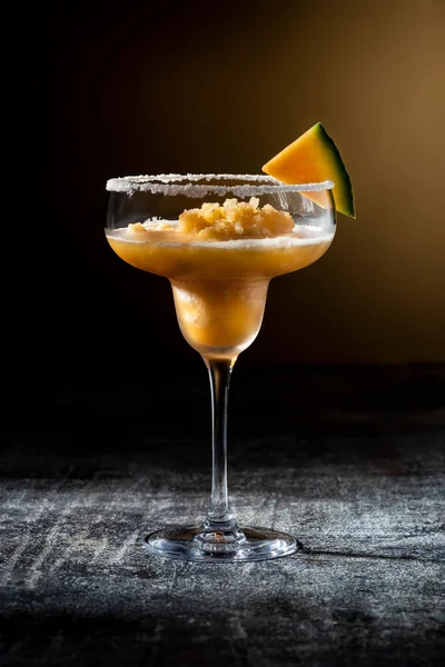 Cantaloup Margarita Κοκτέιλ Χωρίς Αλκοόλ — Φωτογραφία Αρχείου