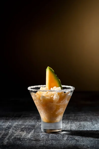 Cantaloupe Granitas Een Verfrissende Zomer Mocktai — Stockfoto