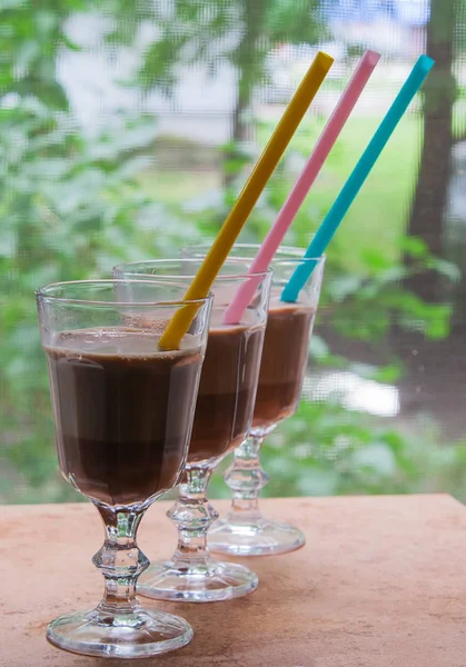 핫 초콜릿 이나 커피 한 잔. — 스톡 사진