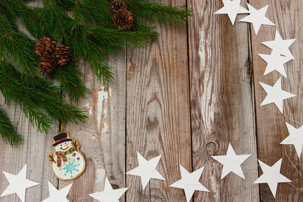 Jul bakgrund med stjärnor. — Stockfoto