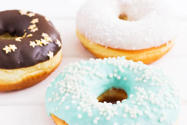 Donuts americanos vitrificados — Fotografia de Stock