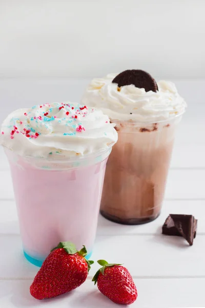 Παγωτό καφέ ομάδα milkshake. — Φωτογραφία Αρχείου
