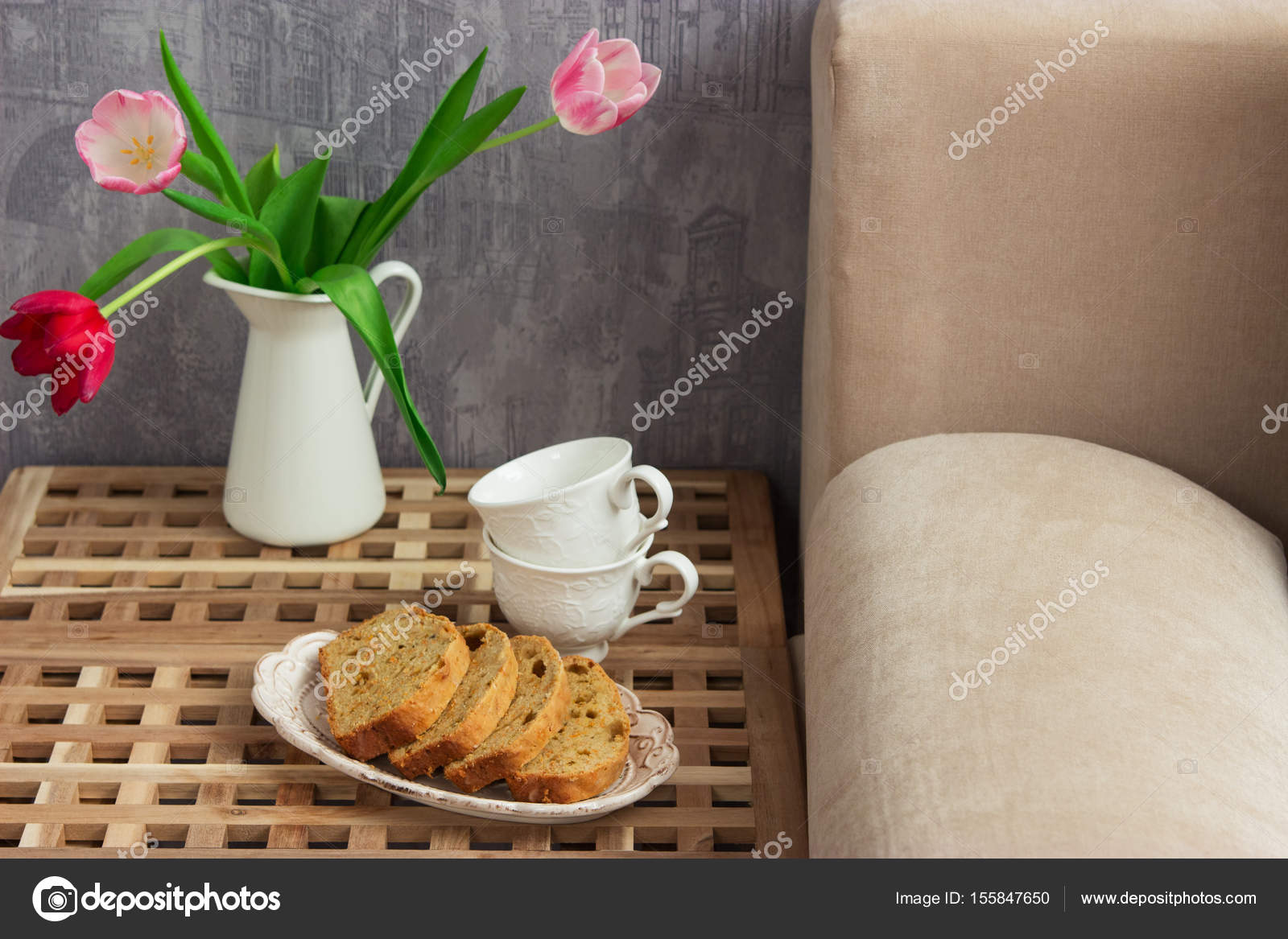 Zitronen Kuchen Tisch Bett — Stockfoto © Spring_melody #155847650 Zitronen Kuchen Tisch Bett — Stockfoto © Spring_melody #155847650