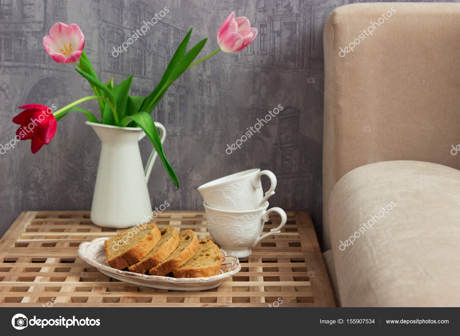 Zitronen Kuchen Tisch Bett — Stockfoto © Spring_melody #155907534 Zitronen Kuchen Tisch Bett — Stockfoto © Spring_melody #155907534