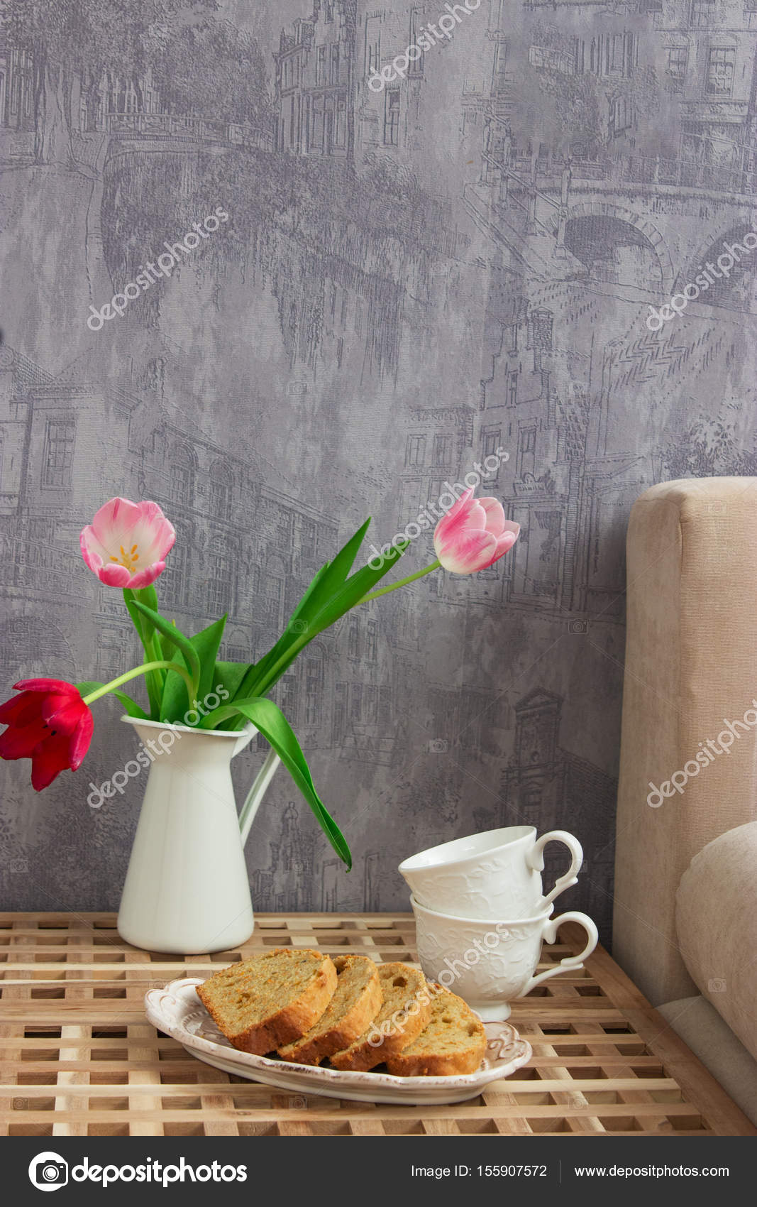 Zitronen Kuchen Tisch Bett — Stockfoto © Spring_melody #155907572 Zitronen Kuchen Tisch Bett — Stockfoto © Spring_melody #155907572