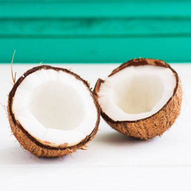 Hindistan cevizi yarı ahşap arka plan