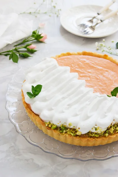 Sfondo in marmo crostata di pompelmo . — Foto Stock