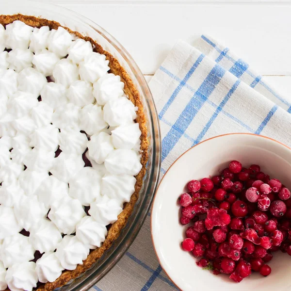 Jelly berry merengue tarta fondo . — Foto de Stock