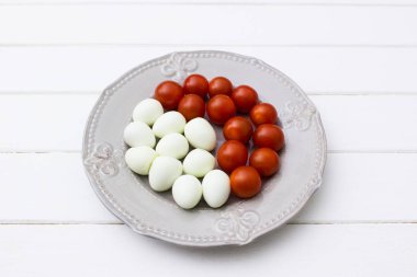 Malzemeler meze tabağı.