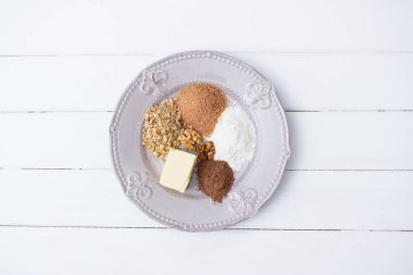 Streusel kavramı pasta top.