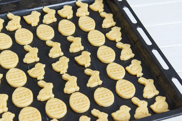 Velikonoční křehké tradiční soubory cookie. — Stock fotografie