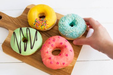 Kavrulmuş Amerikan donut