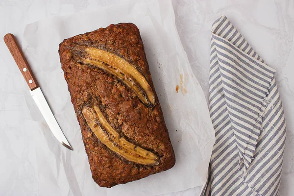 Banane Datteltee Kuchen. — Stockfoto